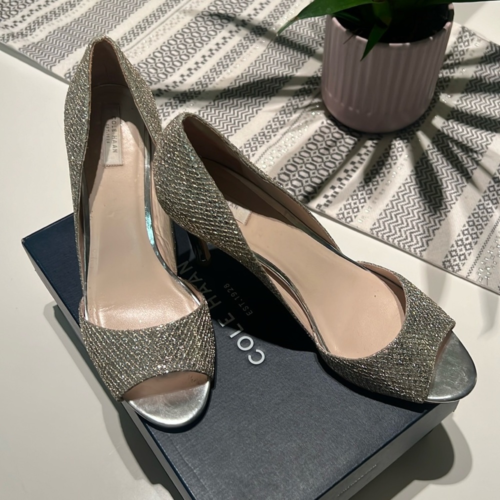 Cole Haan Grand.os Antonia Metallic Pumps Sz 9 great condition super comfy